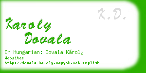 karoly dovala business card